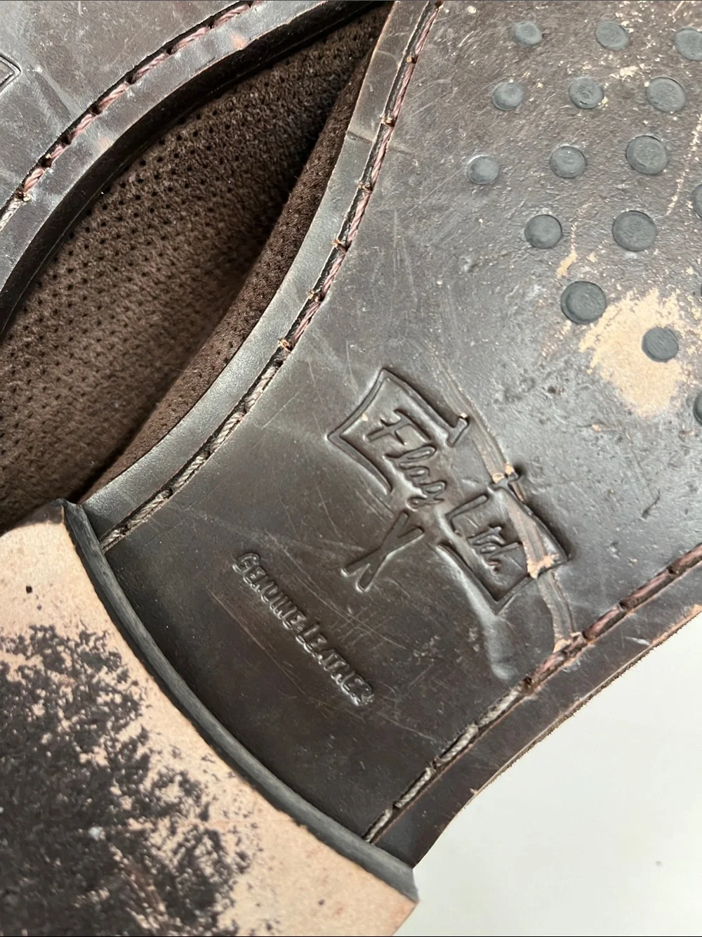 Flag Ltd leather loafers